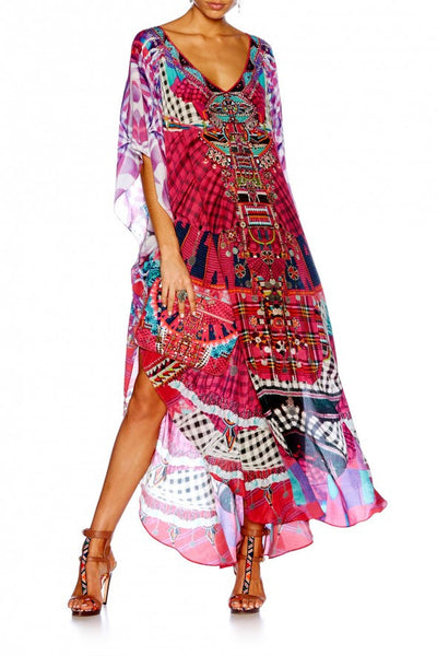 Long Vneck Kaftan- Desert Discotheque