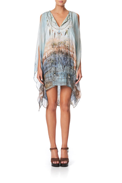 Sheer Layered Dress W/ Split- Country Diaries