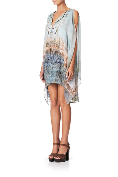 Sheer Layered Dress W/ Split- Country Diaries