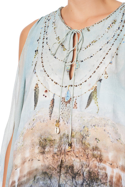 Sheer Layered Dress W/ Split- Country Diaries