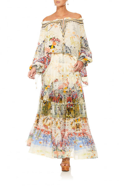 Off The Shoulder Blouse- Lady Labryinth