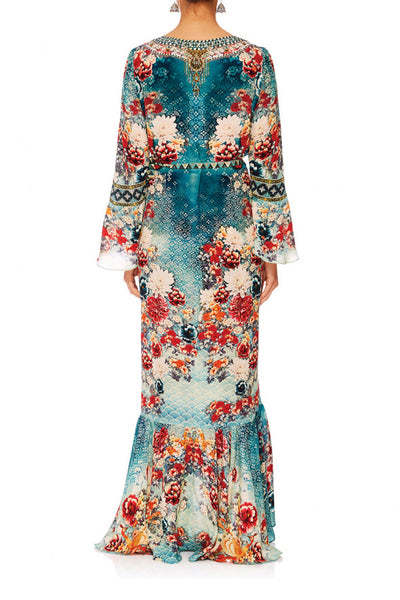 Long Sleeve Wrap Dress- Her Heirloom