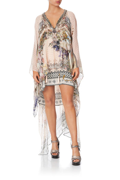 Long Sheer Overlay Dress- Kindred Skies