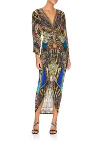 Long Split Front Twist Dress- Stronger Together