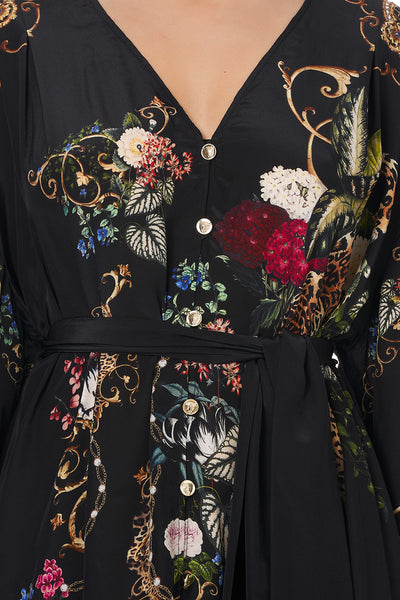 Loose Button Through Dress- Studio 54