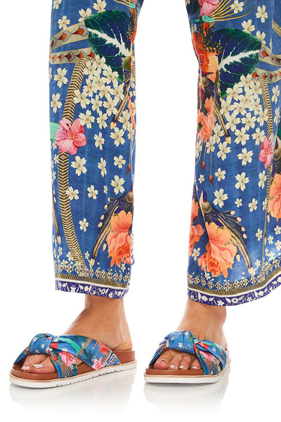 Lounge Trouser W/ Tie Waist- Faraway Floral