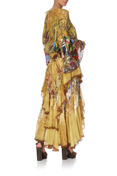 Maxi Skirt W/ Double Frill- Among The Gumtrees