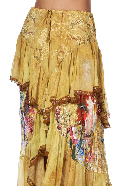 Maxi Skirt W/ Double Frill- Among The Gumtrees