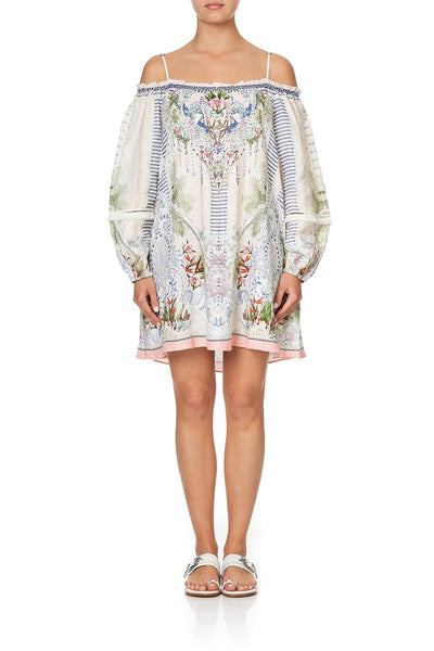 Off Shoulder Dress W/ Straps- Beach Shack