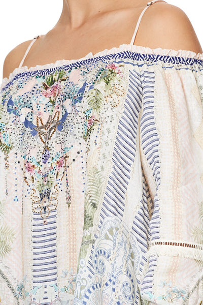 Off Shoulder Dress W/ Straps- Beach Shack