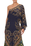 One Shoulder Flared Jumpsuit- Seven Day Weekend