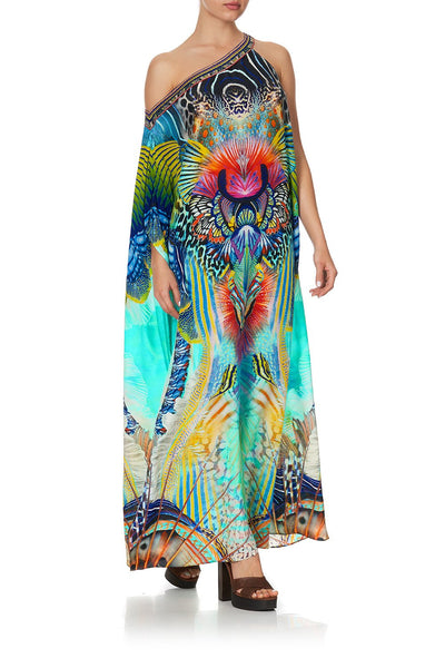 One Shoulder Kaftan Backup W/ Neckband- Reef Warrior