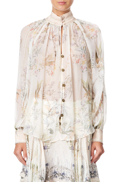 Raglan Button Up Shirt- Gumnut Gathering