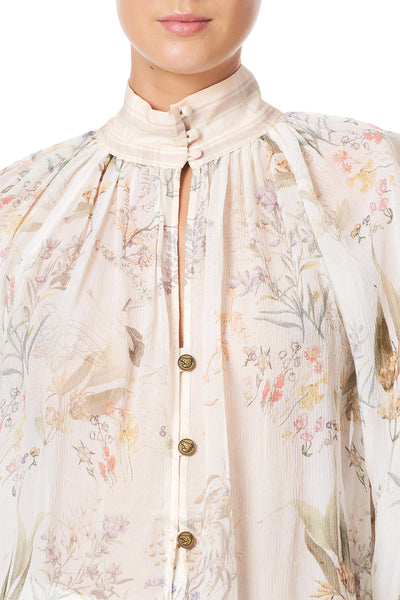 Raglan Button Up Shirt- Gumnut Gathering