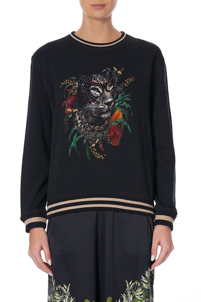 Round Neck Sweater- Botanical Chronicles