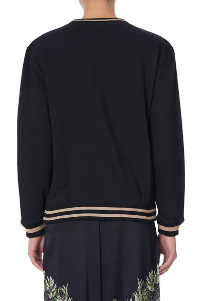 Round Neck Sweater- Botanical Chronicles