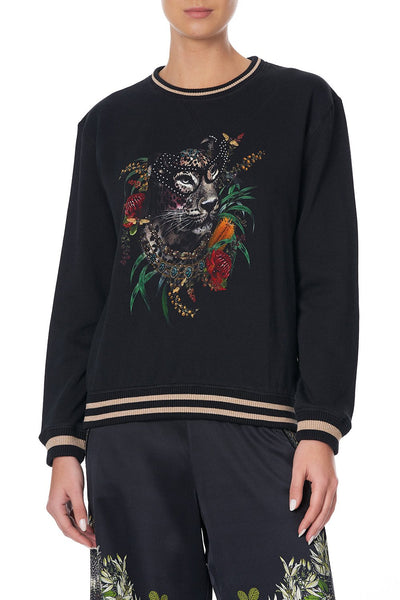 Round Neck Sweater- Botanical Chronicles