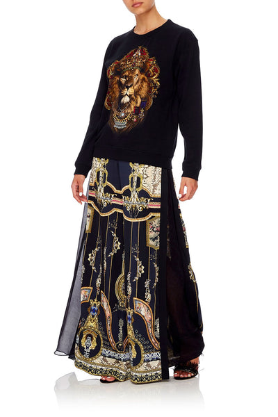 Round Neck Sweater- Midnight Meeting