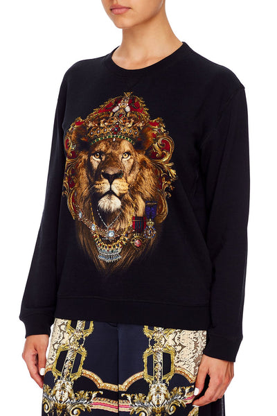 Round Neck Sweater- Midnight Meeting