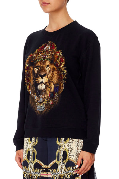 Round Neck Sweater- Midnight Meeting