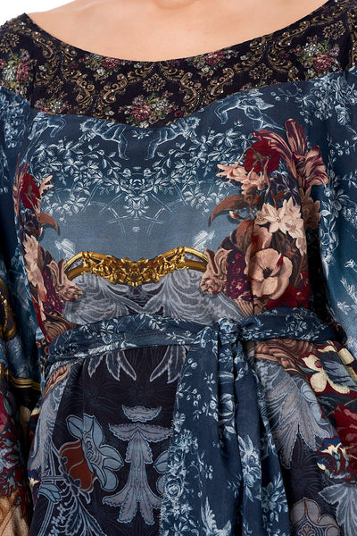 Round Neck Top W/ Belt- Hotel Bpheme