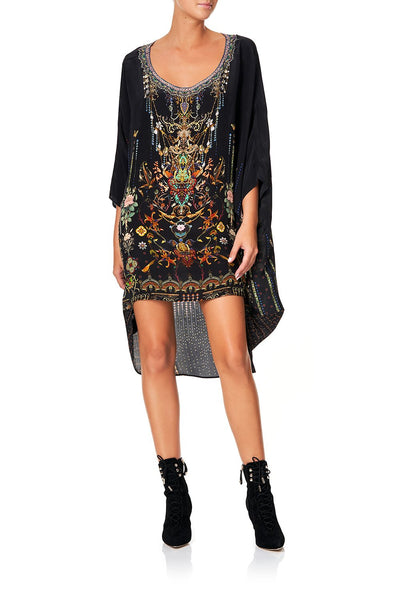 Scoop Back Hem Dress- Rebelle Rebelle