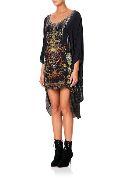 Scoop Back Hem Dress- Rebelle Rebelle