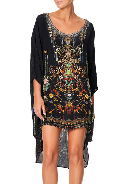 Scoop Back Hem Dress- Rebelle Rebelle