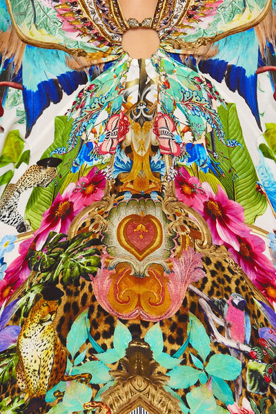 Short Kaftan W/ Hardware- Champagne Coast