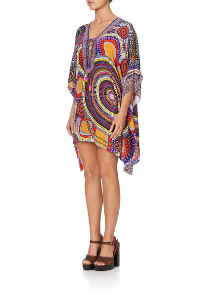 Short Lace Up Kaftan- Warlu Dreaming