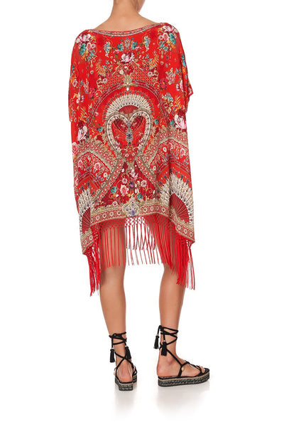 Short Round Neck Kaftan- Cameos Can Can