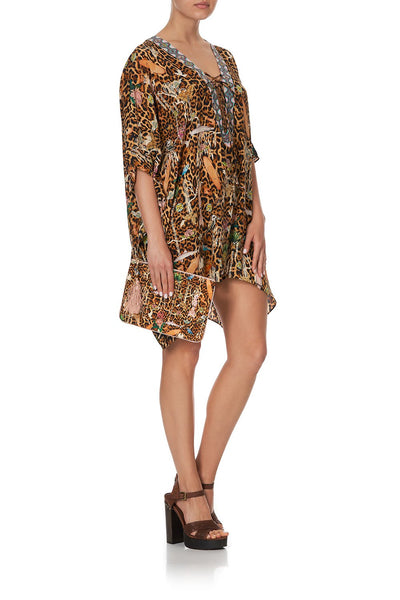 Small Canvas Clutch- Fauna Electro