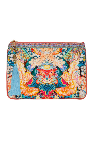 Small Canvas Clutch- Miso In Love