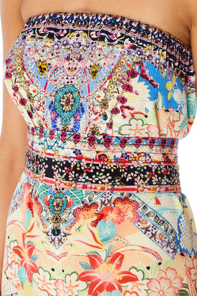 Strapless Jumpsuit W/ Jkt Belt- Miso In Love