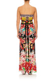 Strapless Jumpsuit W/ Belt- Painted Land