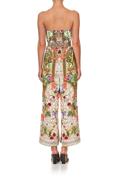Tie Waist Strapless Jumpsuit- Fair Verona