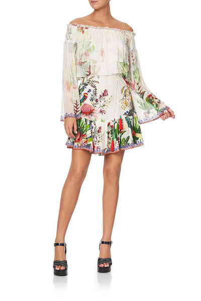 Tired Ruffle Dress- Faraway Floral