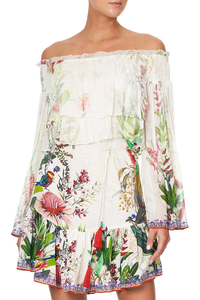 Tired Ruffle Dress- Faraway Floral