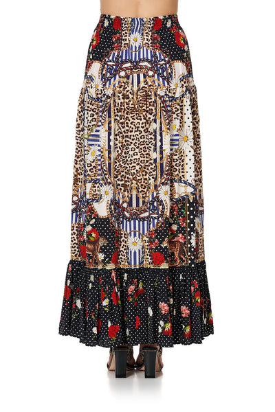 Tiered Skirt W Tie Up Detail- Dear Brigitte