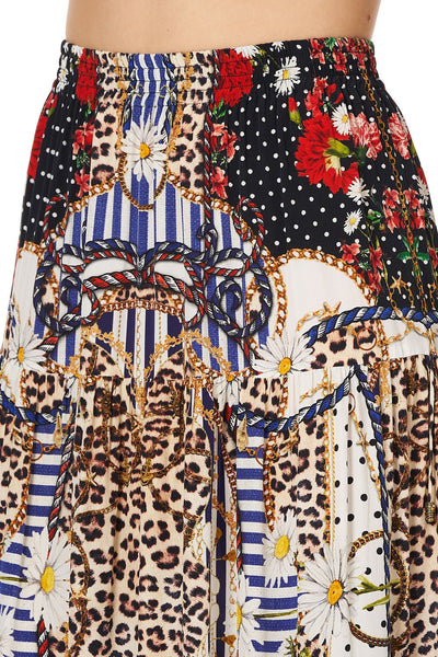 Tiered Skirt W Tie Up Detail- Dear Brigitte