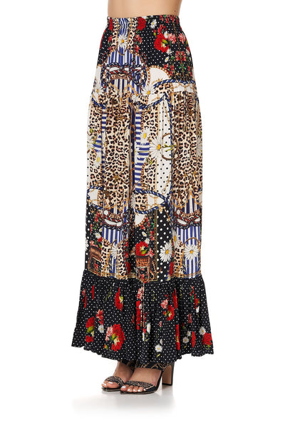 Tiered Skirt W Tie Up Detail- Dear Brigitte