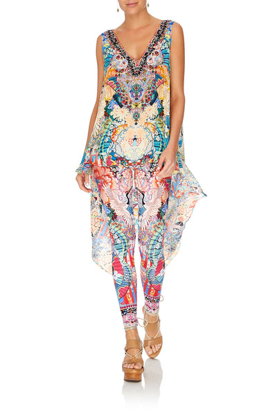 V-Neck Top W/ Split Back- Miso In Love