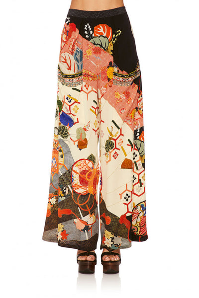 Wide Leg Trouser W/ Front Pockets- Kissing The Sun