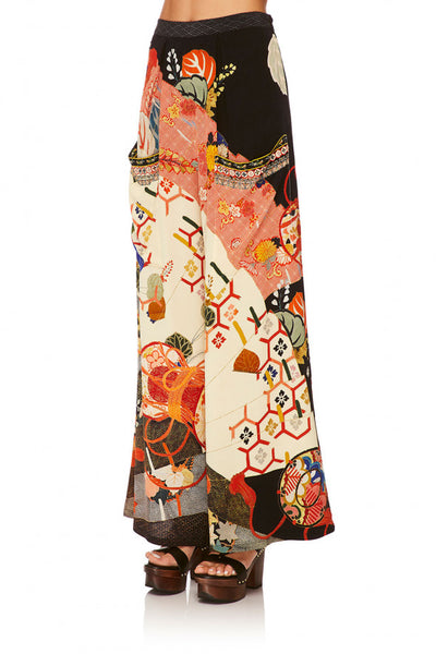 Wide Leg Trouser W/ Front Pockets- Kissing The Sun