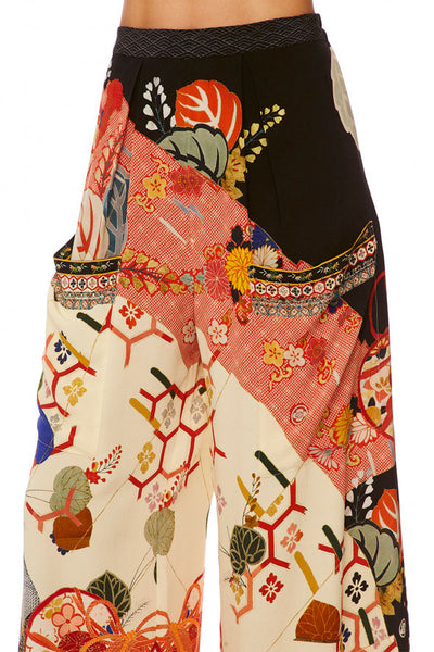 Wide Leg Trouser W/ Front Pockets- Kissing The Sun