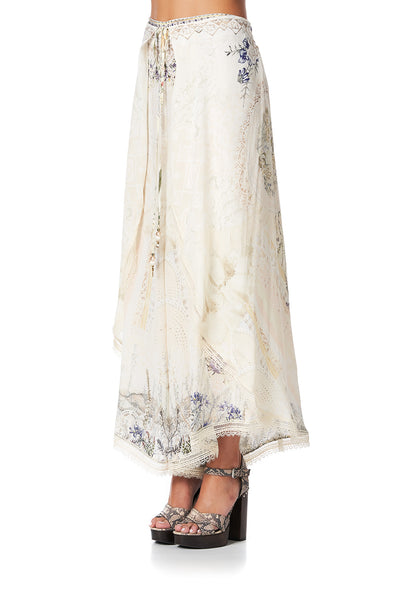 Wrap Front Shaped Hem Pant- Memories Of Moree