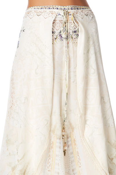 Wrap Front Shaped Hem Pant- Memories Of Moree