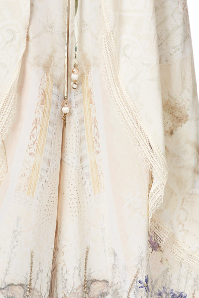 Wrap Front Shaped Hem Pant- Memories Of Moree