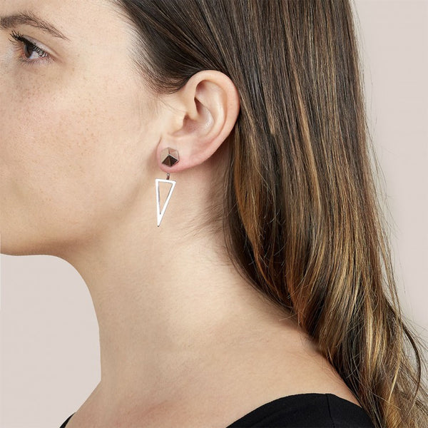 Dawns Exhale Ear Jacket- Silver