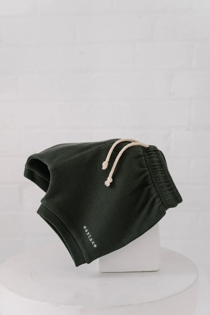 Rib Short- Khaki